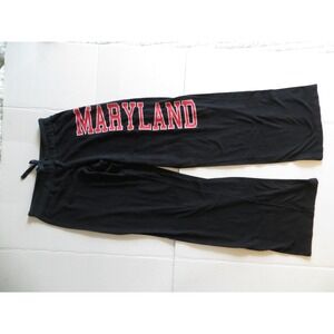 Maryland Y2K Terrapins Pants Large Black NCAA College Sweatpants Made USA